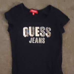 SOLD*** GUESS Jeans woman's black t-shirt size small